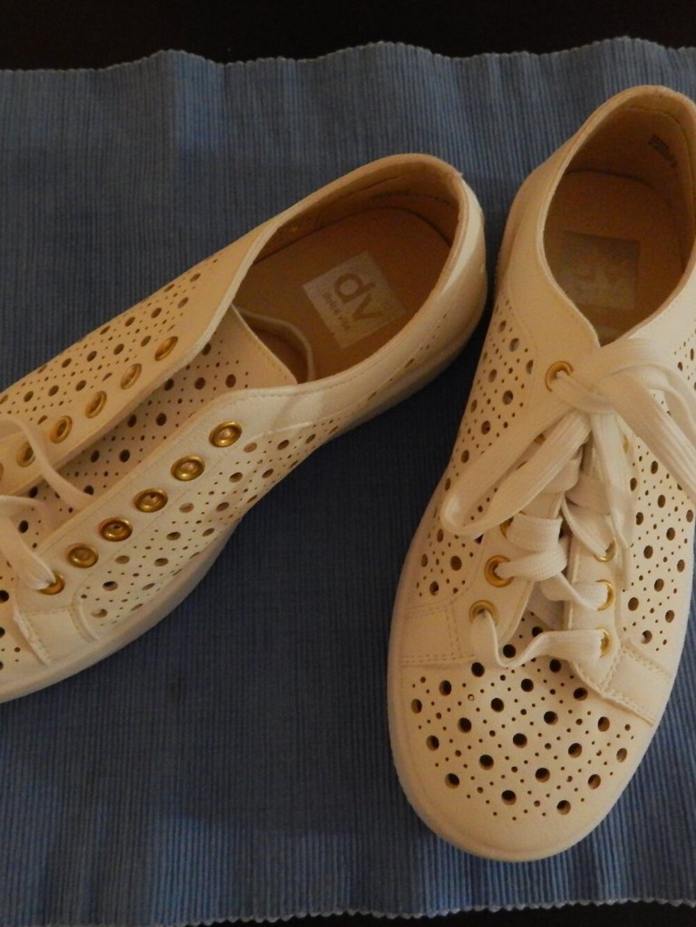 Dolce Vita white leather sneakers, size 7.5